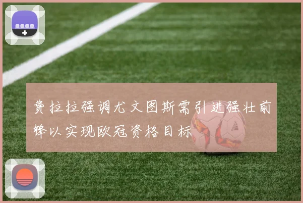 费拉拉强调尤文图斯需引进强壮前锋以实现欧冠资格目标