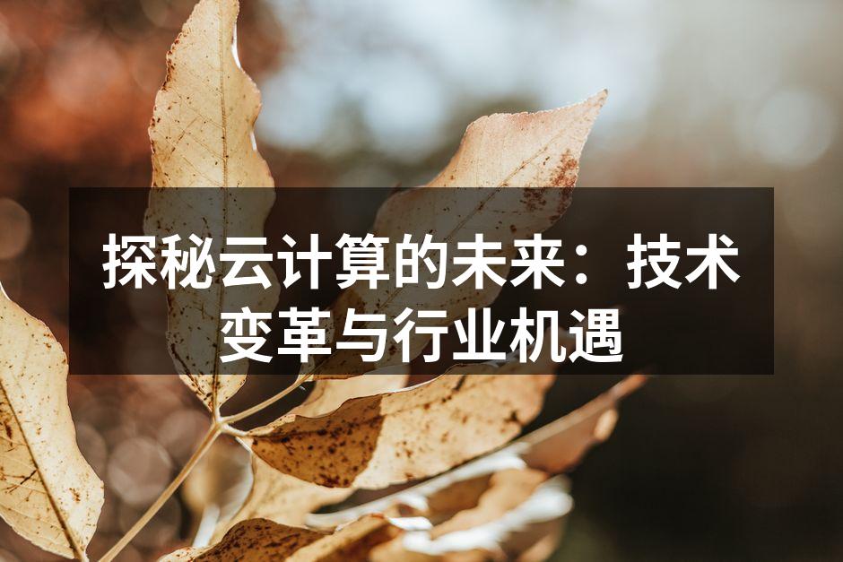 云计算架构图示